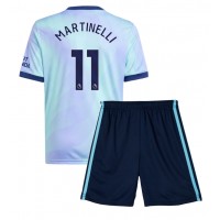 Arsenal Gabriel Martinelli #11 Fotballklær Tredjedraktsett Barn 2024-25 Kortermet (+ korte bukser)